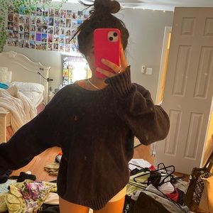 Polo sweatshirt navy blue